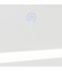 Miroir lumineux rectangulaire led tactile 100x2.5x70cm