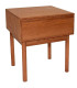 Table de chevet en frêne foncé 1 tiroir 45x40x56cm