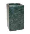 Toothbrush Holder green Marble 7x7x11cm
