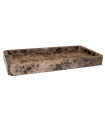 Bathroom Tray brown marble 25.5x15.5x2cm