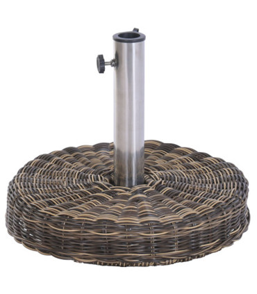 Parasol Base synthetic rattan 20kg 46x46x36cm