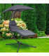 Balancelle de jardin avec parasol 103x170x193cm