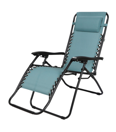 Relax Armchair Outdoor blue 175x64x108cm