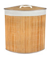 Angle Laundry Basket Bamboo 35x35x50cm