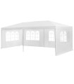 Tonnelle de jardin blanche 3x6x2.5cm