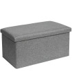 Grey Tissue Bench 76x38x38cm