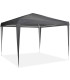Tonnelle de jardin pliante gris anthracite 300x300x2400cm