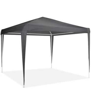 Tonnelle de jardin pliante gris anthracite 300x300x2400cm