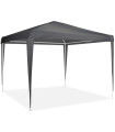 Tonnelle de jardin pliante gris anthracite 300x300x240cm