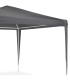 Tonnelle de jardin pliante gris anthracite 300x300x2400cm