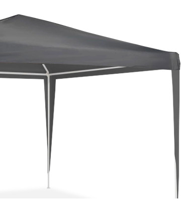 Tonnelle de jardin pliante gris anthracite 300x300x2400cm