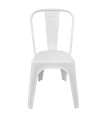 Chaise blanche en polypropylène 46x50x85.5cm