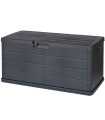 Garden storage box grey 118x59x57cm 340L