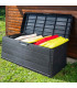 Coffre de jardin gris anthracite 118x59x57cm 340L