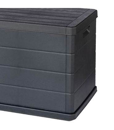 Coffre de jardin gris anthracite 118x59x57cm 340L