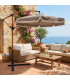Grey Deported Parasol 250x250x240cm