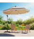 Grey Deported Parasol 250x250x240cm