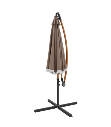 Grey Deported Parasol 250x250x240cm