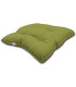 Coussin de chaise carré vert avec velcro 40x40cm