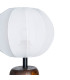 Lampe à poser classique bois et abat-jour beige 35x35x54cm