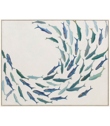 Set of 2 wall frames fishes 82x4x102cm
