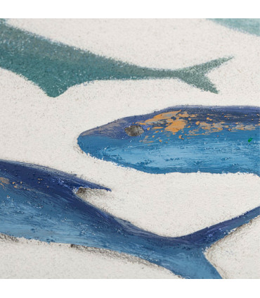 Set of 2 wall frames fishes 82x4x102cm