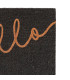 Paillasson coco noir hello 60x40x1.5cm