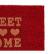 Paillasson coco rouge sweet home 60x40x1.5cm