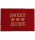 Paillasson coco rouge sweet home 60x40x1.5cm