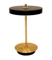 Lampe à poser LED sans fil métal noir et doré 20x20x30.5cm