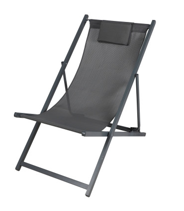 Lounge Chair metal and tissue black 96x51x92cm