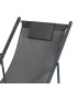 Lounge Chair metal and tissue black 96x51x92cm