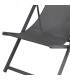 Lounge Chair metal and tissue black 96x51x92cm