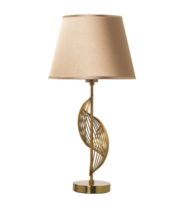 Lampe à poser ronde métal doré 30x30x62cm