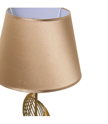 Lampe à poser ronde métal doré 30x30x62cm