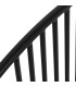 Horloge murale design ronde noire 61x61x1cm