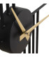 Horloge murale design ronde noire 61x61x1cm