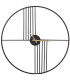 Horloge murale design ronde noire 61x61x1cm