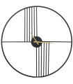Round Wall Clock black 61x61x1cm