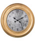 Horloge murale ronde dorée cartes 57x57x4cm