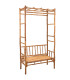 Bamboo bench with pergola 119x55x28