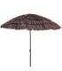 Parasol à franges raphia foncé diamètre 180cm