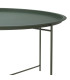 Green round Garden Table metal 75x75x42cm