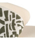 Chair tissue beige and green 56.5x56x74.5cm