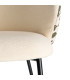 Chair tissue beige and green 56.5x56x74.5cm