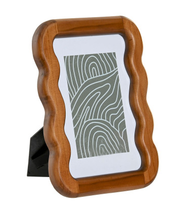 Cadre photo mural ou à poser en bois d'acacia 10x15cm