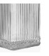 Bocal cuisine carré en verre strié bouchon acacia 980ml