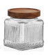 Kitchen Glass Jar Bamboo Lid 520ml