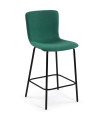 copy of Bar Stool Metal and grey tissue 51x44.5x93.5cm