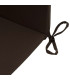 Garden chair cushion brown 45x90x3cm